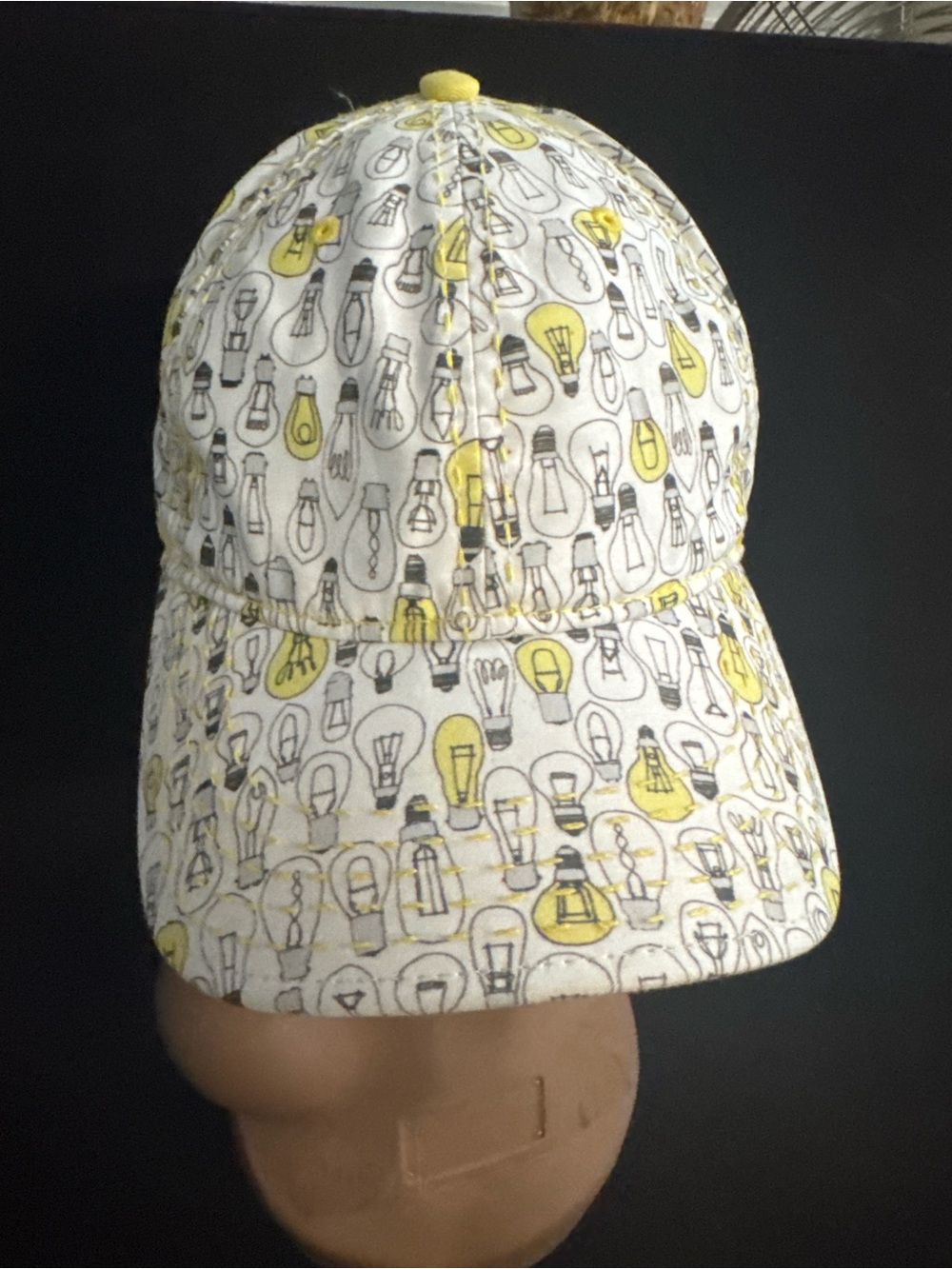 Robert Graham Lightbulb Novelty Print Baseball Cap - Yellow/White - One Size